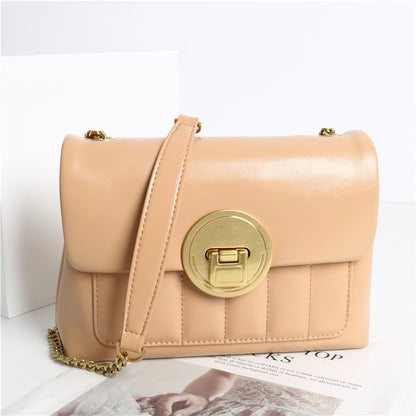 Oily Wax Cowhide Bag Niche Design Fashion