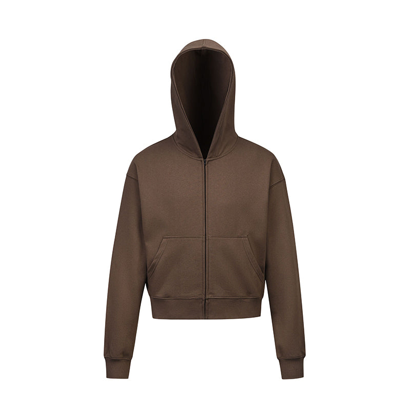 Solid Color Short Hoodie For Men And Women