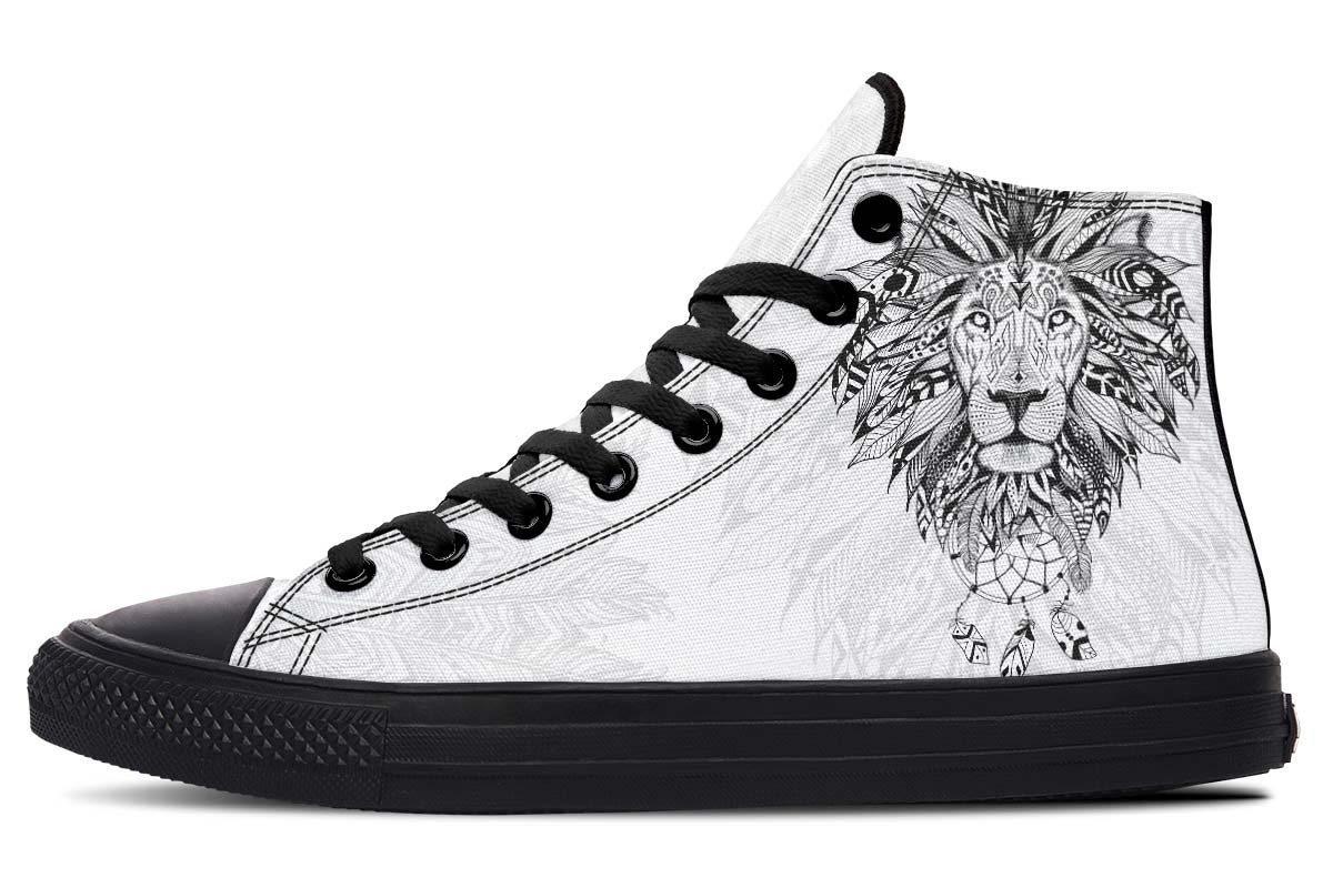 Printed Couple High-top Canvas Shoes