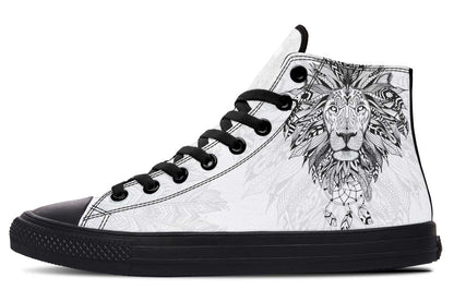 Printed Couple High-top Canvas Shoes