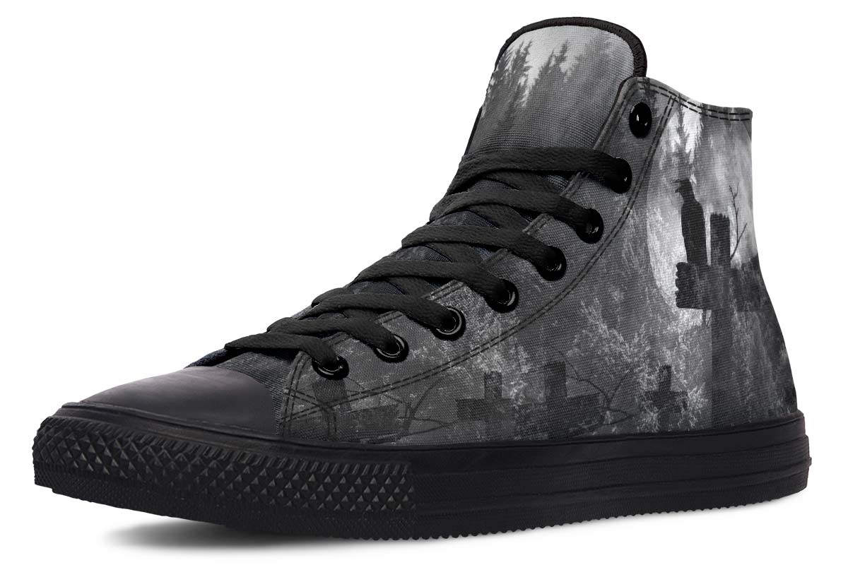 Printed Couple High-top Canvas Shoes