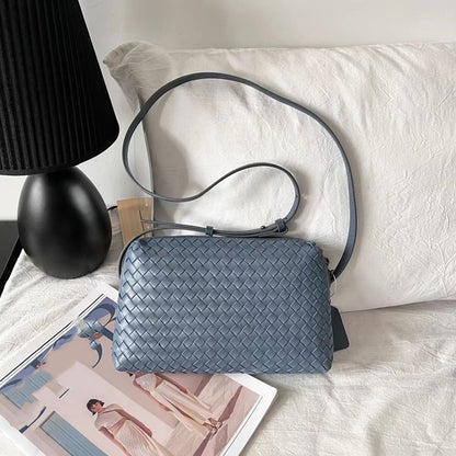 Leather Message Bag Hand-woven Sheepskin Single-strap Shoulder