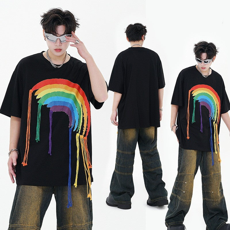 Decorative Casual Loose Trendy T-shirt