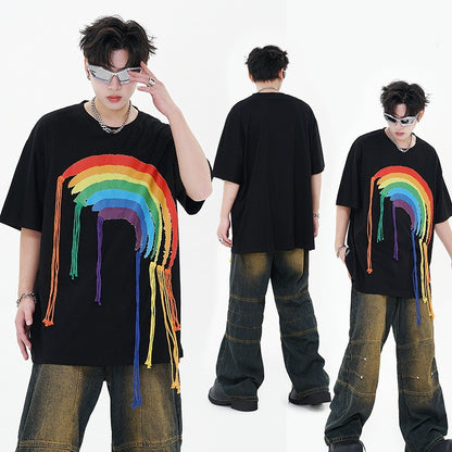 Decorative Casual Loose Trendy T-shirt