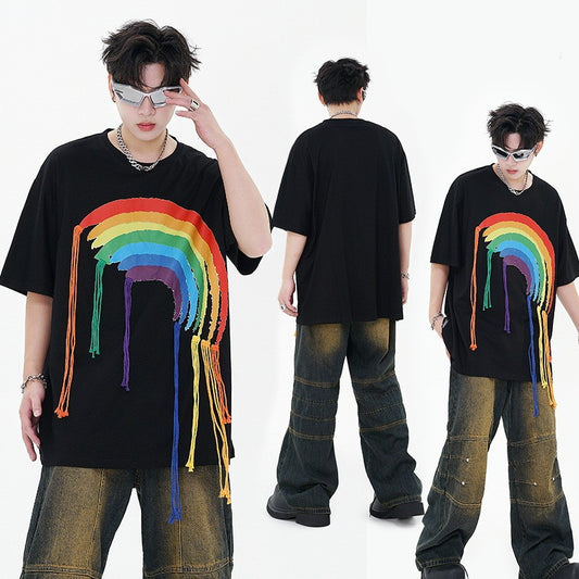 Decorative Casual Loose Trendy T-shirt